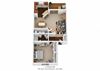 1 bed 1 bath floor plan 1 bed 1 bath floor plan at Normandy Club, Ohio, 45459